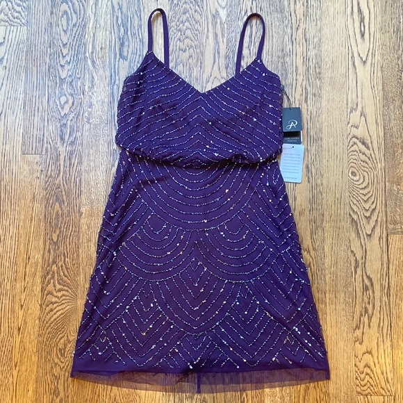 Adrianna Papell Sequin Blouson Dress NWT - Picture 2 of 8